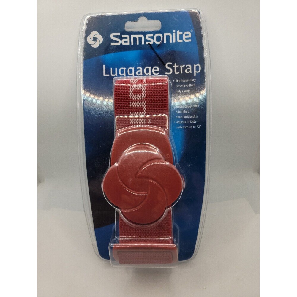 Samsonite Luggage Strap in Red up to 72"
